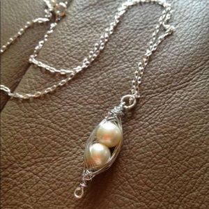 Hand stamped  charms and wire  wrapped nests